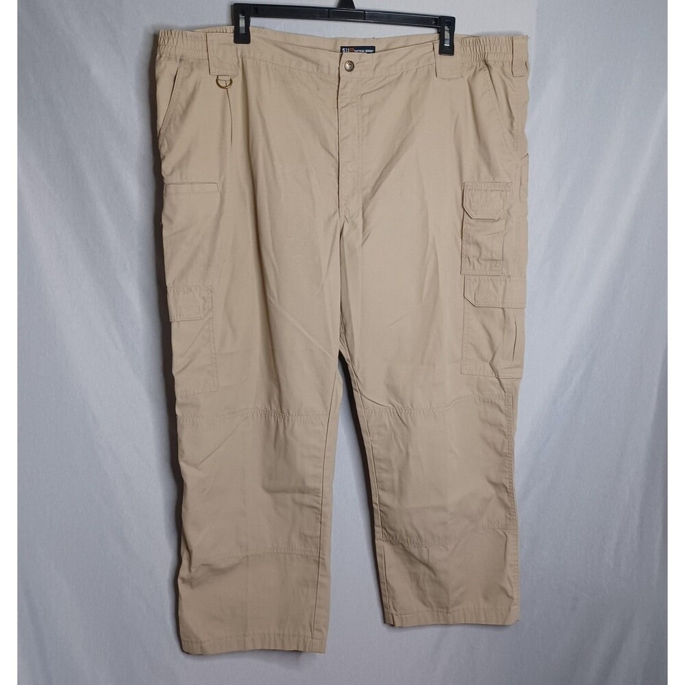 5.11 Tactical Series Pants Mens 48 Beige Cargo Ripstop Utility Outdoor Workwear